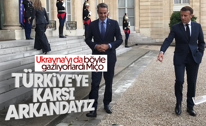 Emmanuel Macron, Kiryakos Miçotakis'le Fransa'da görüştü