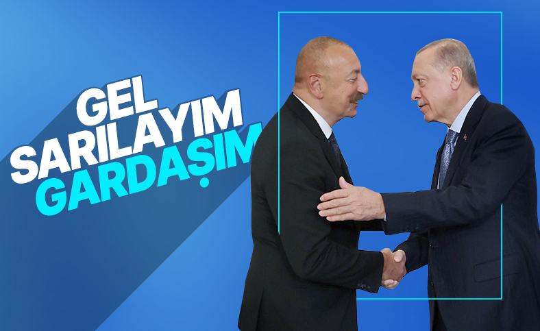 Cumhurbaşkanı Erdoğan, mevkidaşı Aliyev'le buluştu