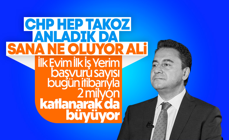 Ali Babacan'dan 'İlk Evim İlk İş Yerim' projesine eleştiri