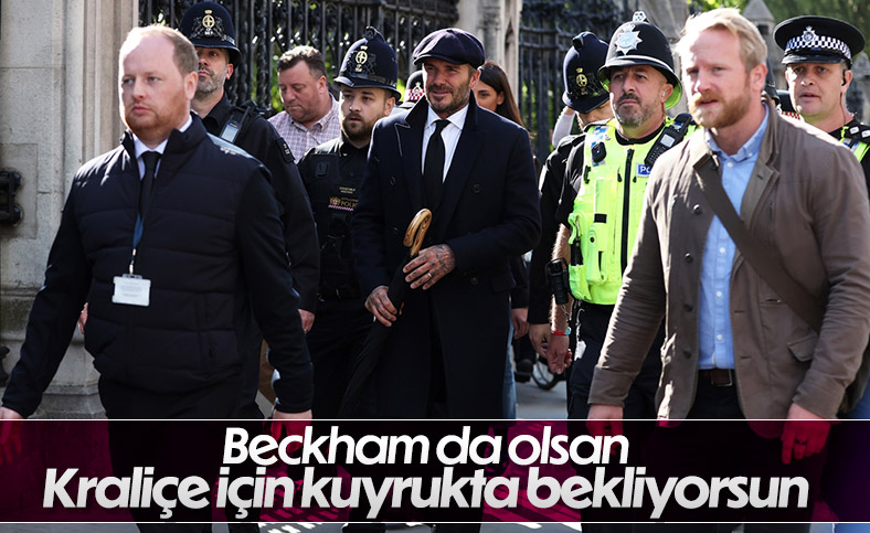 David Beckham, Kraliçe'nin naaşını ziyaret etti