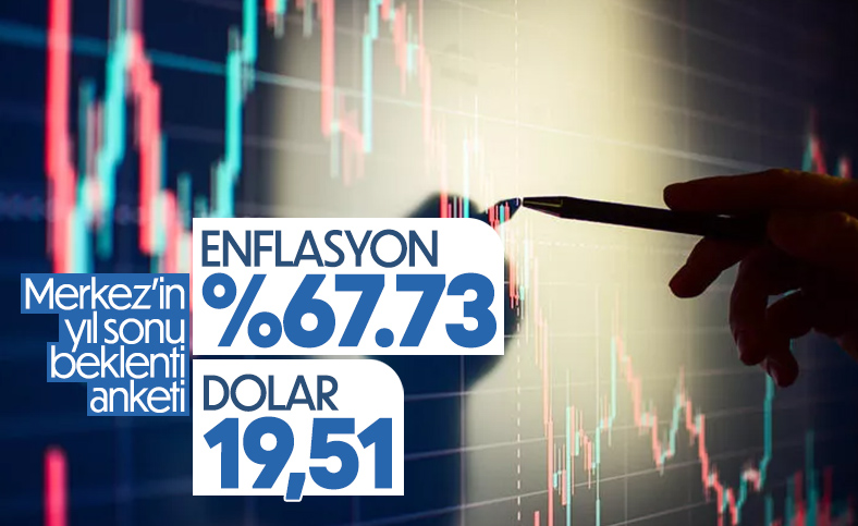 Merkez Bankası'nın yıl sonu enflasyon beklentisi yüzde 67,73 oldu