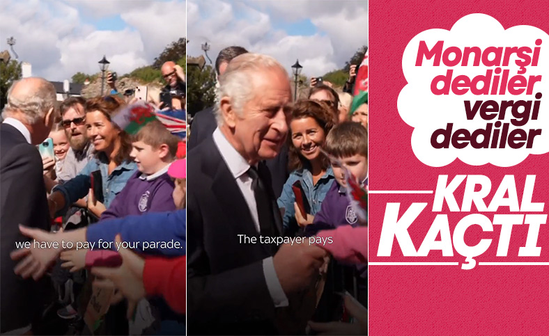 Galler'de Kral Charles'a tören tepkisi