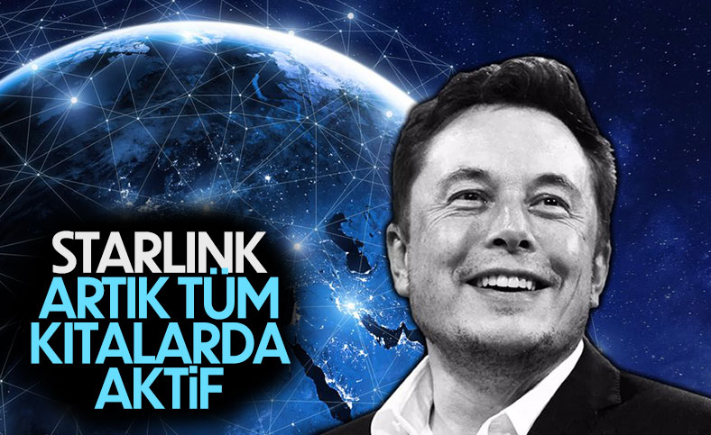 Starlink uydu interneti tüm kıtalarda aktif edildi