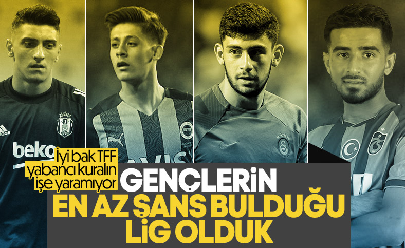 Süper Lig'de oynayan genç oyuncuların sayısı şaşırttı