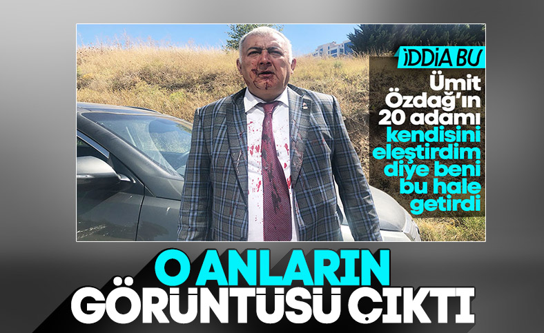Ümit Özdağ'ın adamlarının Soner Çam'ı darbettiği anlar