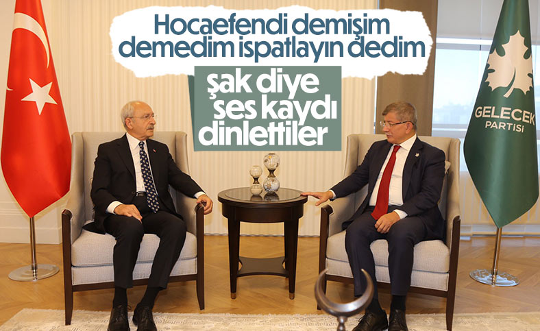 Ahmet Davutoğlu, Kemal Kılıçdaroğlu'nu kabul etti