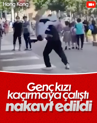 Hong Kong'da kendisini kaçırmaya çalışan adamı nakavt etti