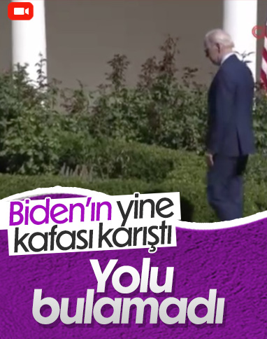 Joe Biden, kürsüde yolunu şaşırdı