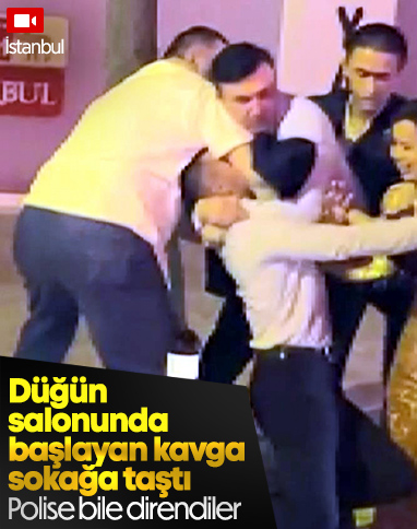 Avcılar'da düğünde birbirlerine girdiler: 6 gözaltı