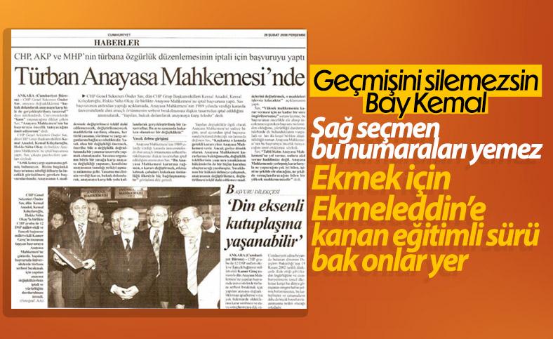 Başörtüsü için kanun teklifi vereceğiz diyen Kılıçdaroğlu, geçmişiyle çelişiyor