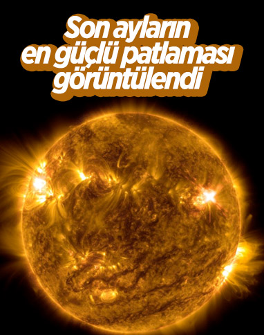 Güneş’teki en güçlü patlama görüntülendi