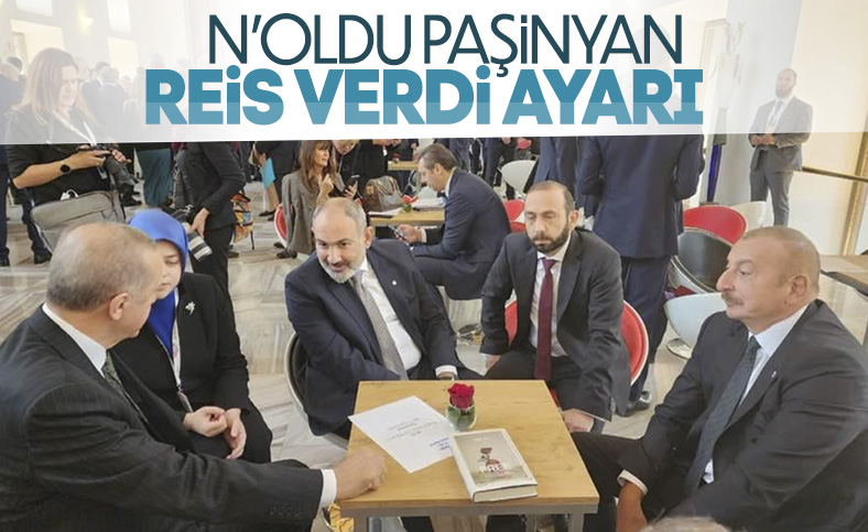 Cumhurbaşkanı Erdoğan, Aliyev ve Paşinyan aynı karede