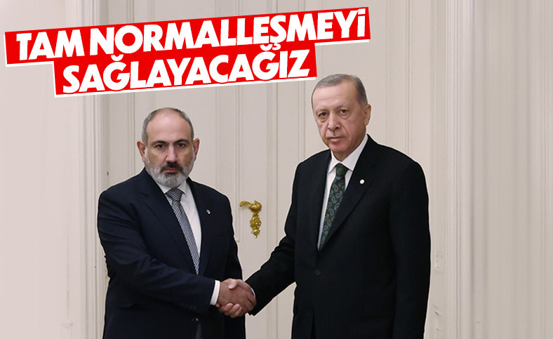 Cumhurbaşkanı Erdoğan, Ermenistan Başbakanı Paşinyan ile görüştü