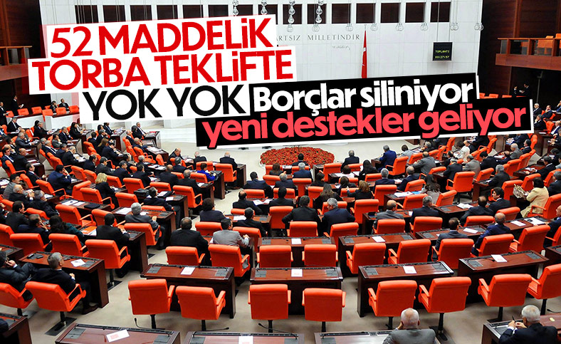 52 maddelik torba yasa teklifi yarın TBMM'de