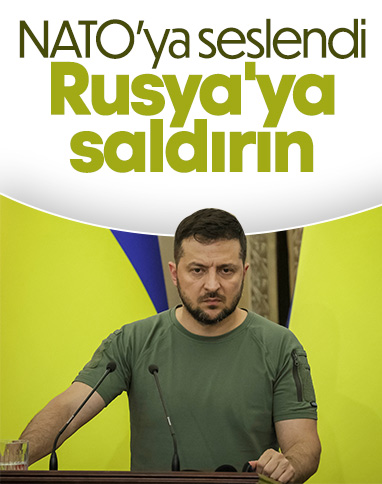Vladimir Zelensky, NATO'ya seslendi: Rusya'ya saldırın