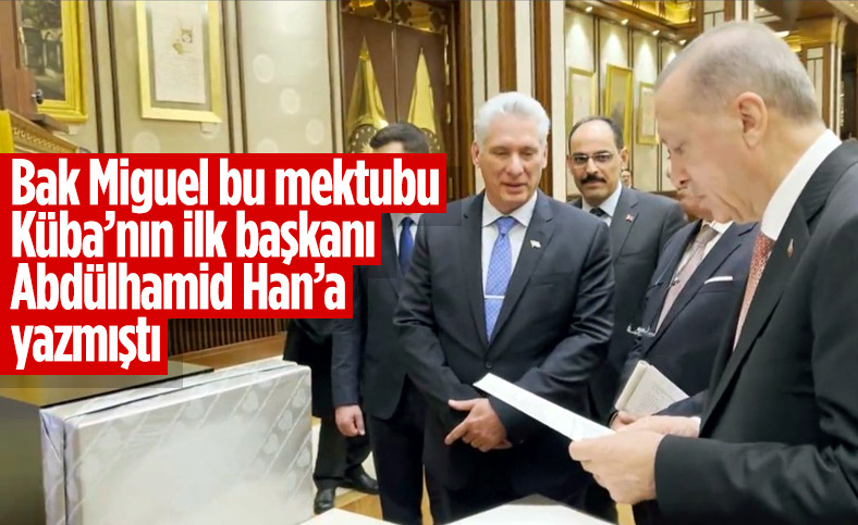 Cumhurbaşkanı Erdoğan'dan Küba Devlet Başkanı'na tarihi hediye