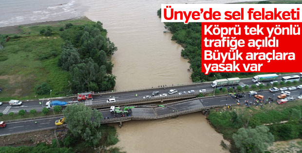 Cevizdere Köprüsü açıldı: Büyük araçlara yasak var