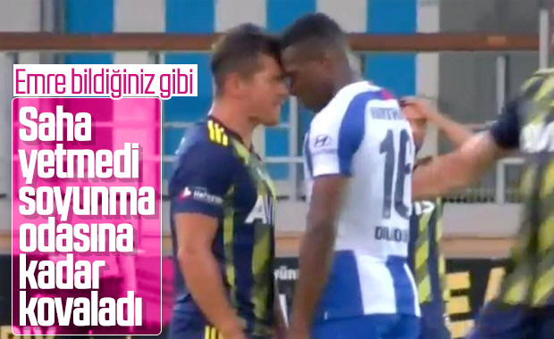 Emre Belözoğlu maç sonu sinirlerine hakim olamadı