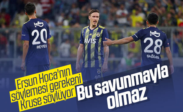 Kruse'den takım savunmasına eleştiri