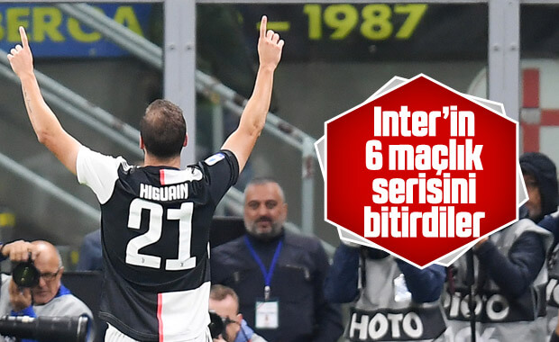 Juventus, Inter'in 6 maçlık serisine son verdi