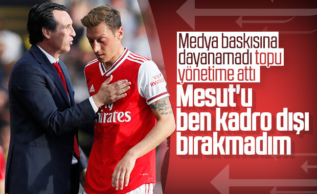 Emery: Mesut'un kadro dışı kalması ortak kararımız