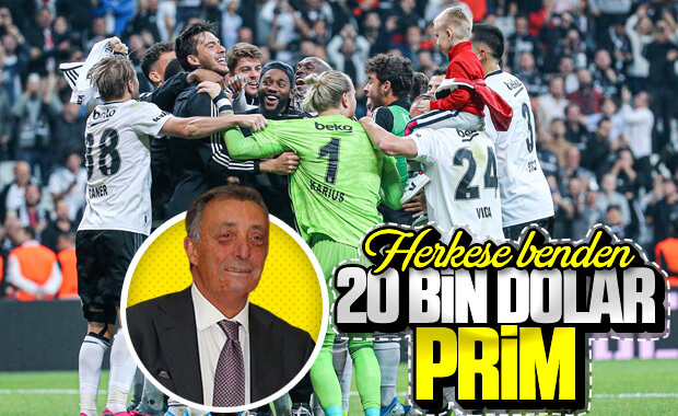 Beşiktaşlı futbolcular derbi primini kaptı