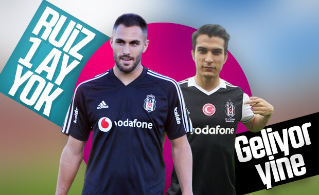 Beşiktaş'ta Ruiz yeniden sakatlandı