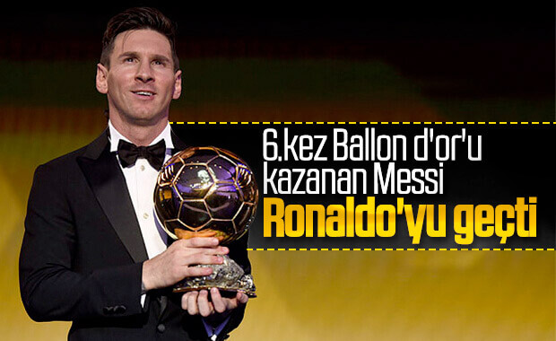 Ballon d'Or'un bu yılki sahibi Messi oldu