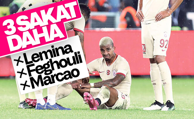 Galatasaray'da 3 futbolcu sakatlandı