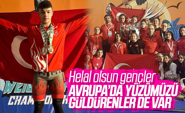Genç halterci Hakan Şükrü Kurnaz Avrupa Şampiyonu