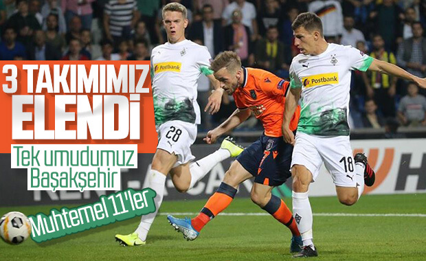 Mönchengladbach-Başakşehir maçının muhtemel 11'leri
