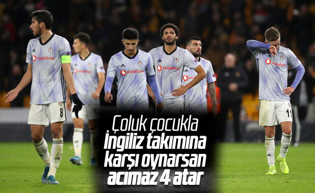 Beşiktaş Avrupa'ya yenilgi ile veda etti