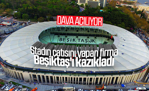 Beşiktaş'ın stadında çatı skandalı