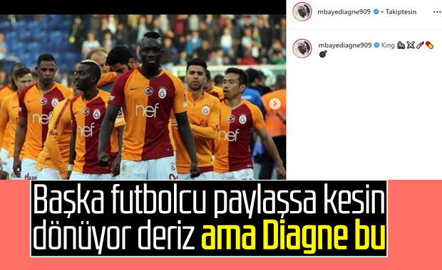 Mbaye Diagne, ilginç paylaşımlarına devam ediyor