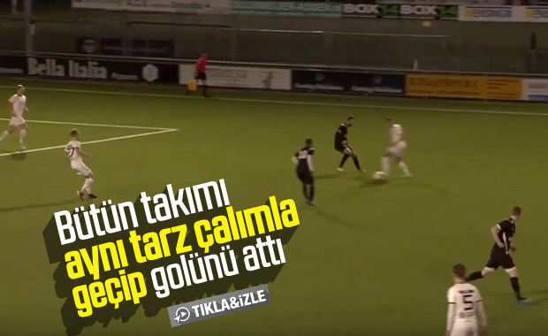 Jarno Deuring, tüm takımı çalımlayarak gol attı