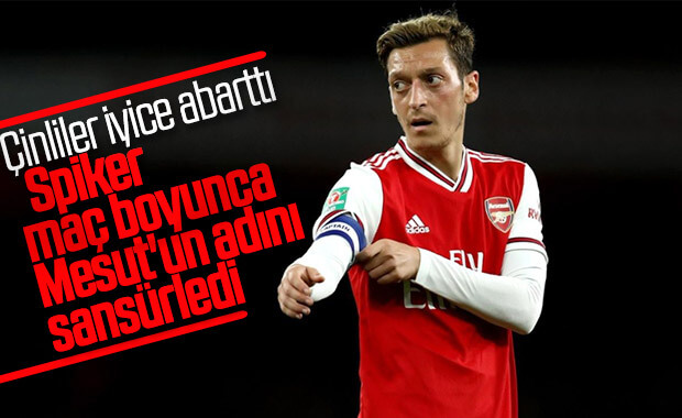Çinli spiker Mesut'un adını anmadı