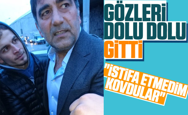 Taraftarlar Ünal Karaman'ın aracının önünü kesti