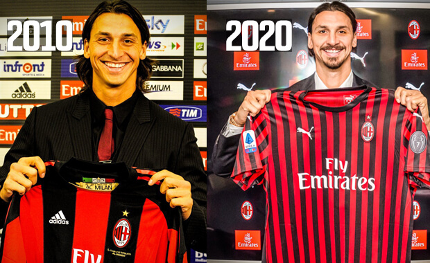 Ibrahimovic'ten Milan formasıyla ilk poz