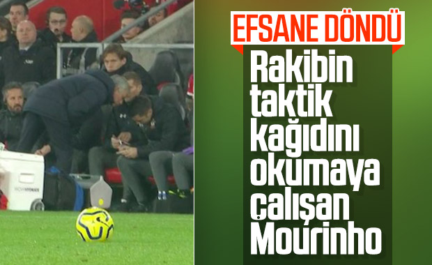 Mourinho'dan maça damga vuran hareket