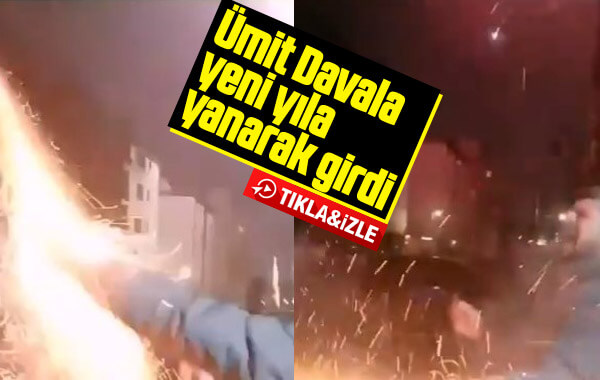 Ümit Davala havai fişek kurbanı oldu
