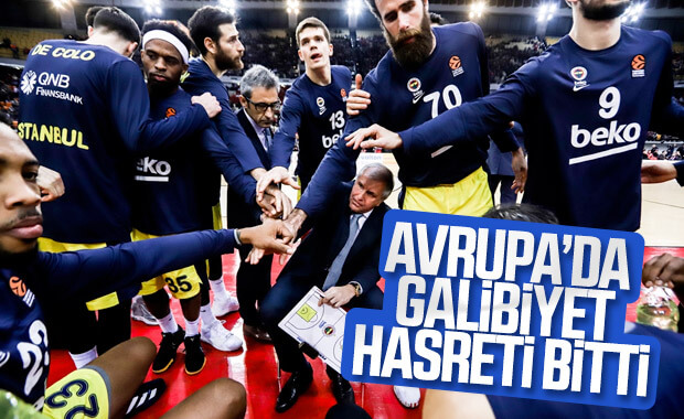 Fenerbahçe Beko Avrupa'da 4 maç sonra kazandı