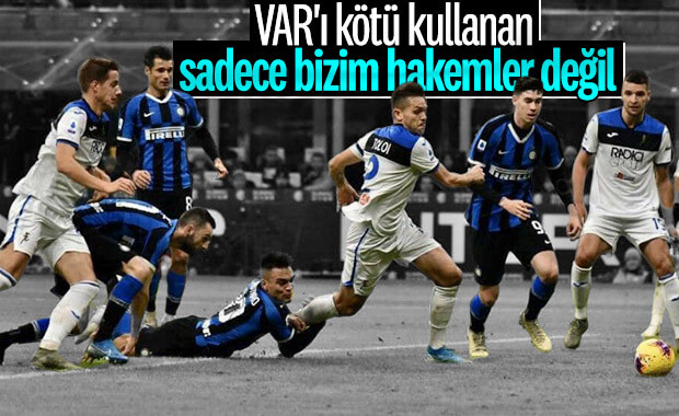 Inter-Atalanta maçında tartışmalı VAR kararı