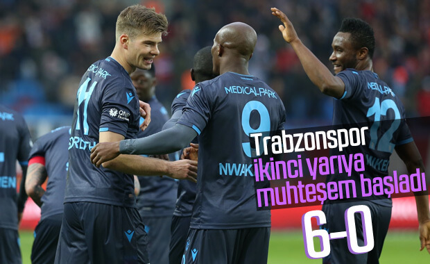 Trabzonspor Kasımpaşa'ya 6 attı