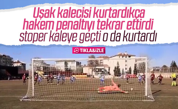 3 kez tekrarlanan penaltıyı kaleci ve stoper kurtardı