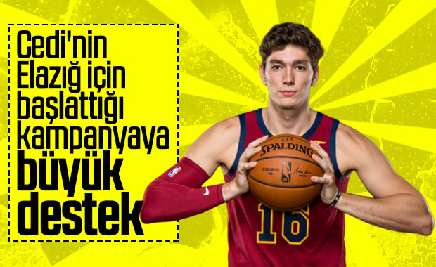 Cedi Osman'dan Elazığ için destek kampanyası