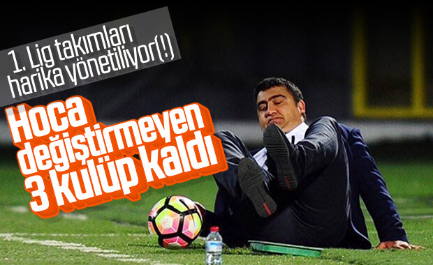 1. Lig'de hoca değiştirmeyen 3 takım kaldı