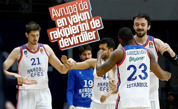 Anadolu Efes, Avrupa Ligi'nde en yakın rakibini de yendi