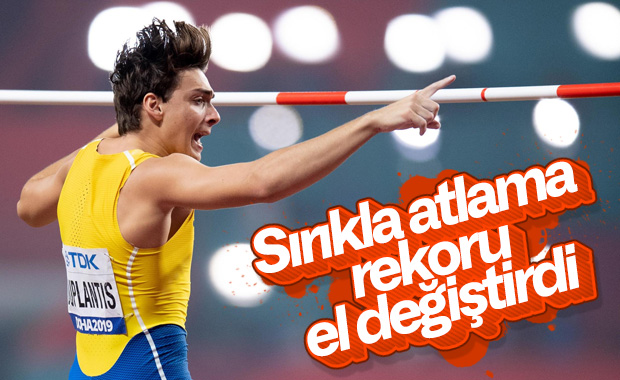 Sırıkla atlamada dünya rekoru kırıldı