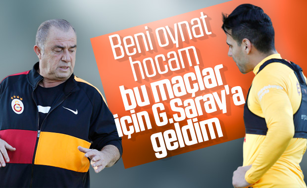 Falcao, Fatih Terim'den forma istedi