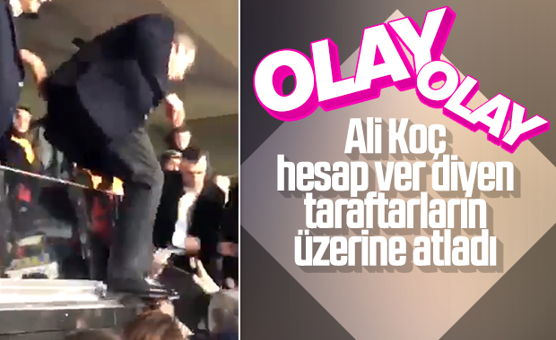 Ali Koç F.Bahçeli taraftarların arasına daldı